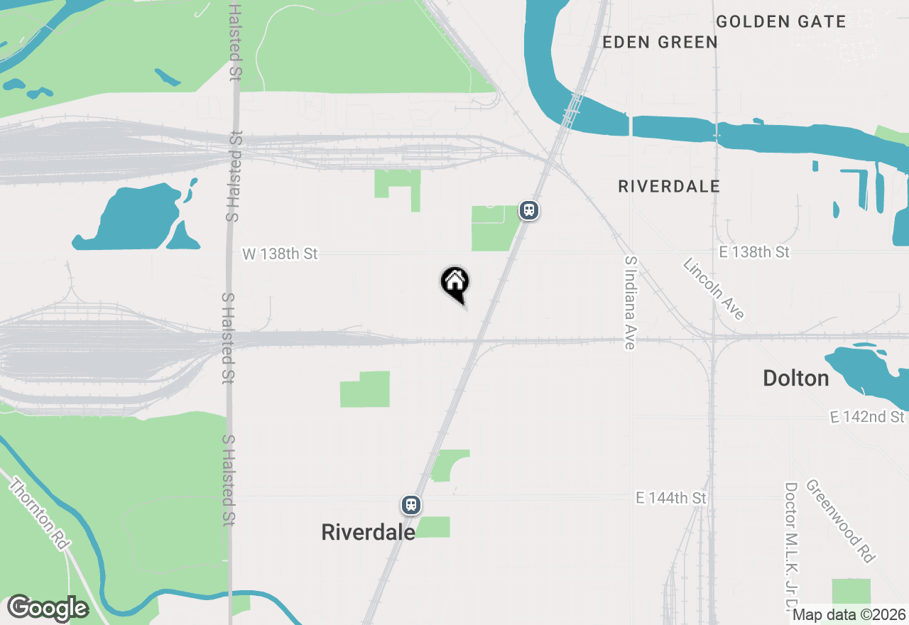 Map of 13921 S Atlantic Avenue, Riverdale, IL 60827