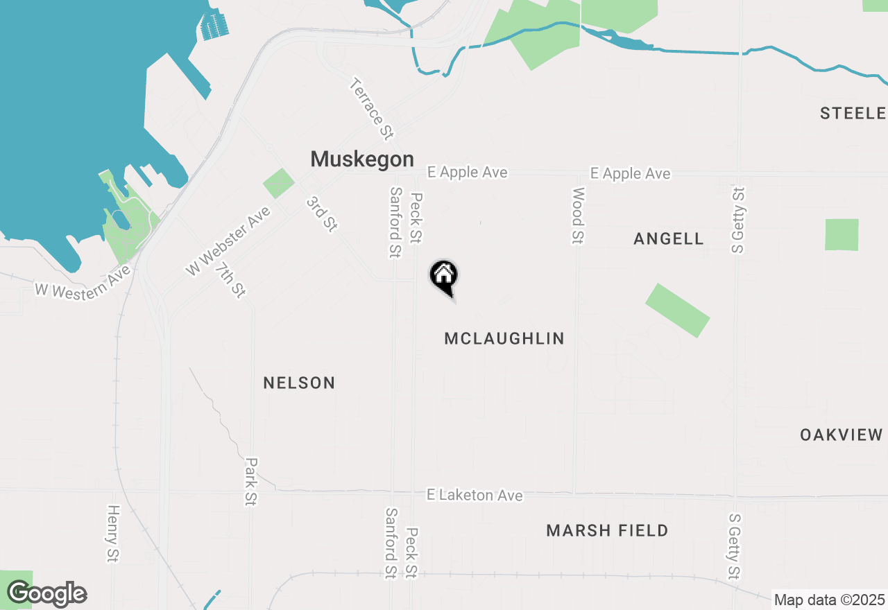 Map of 67 E Isabella Avenue, Muskegon, MI 49442