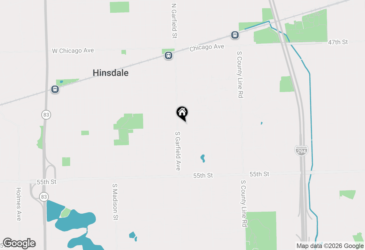 Map of 115 E 7th Street, Hinsdale, IL 60521