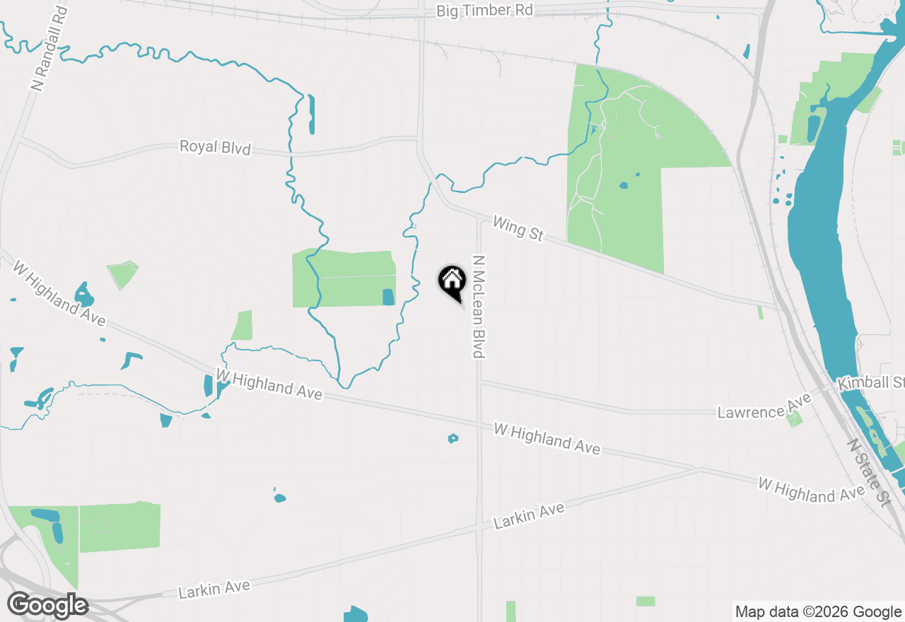 Map of 1450 Plymouth Lane #501, Elgin, IL 60123