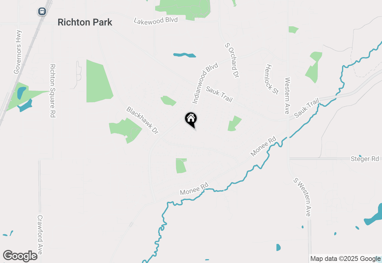 Map of 358 Niagara Street, Park Forest, IL 60466