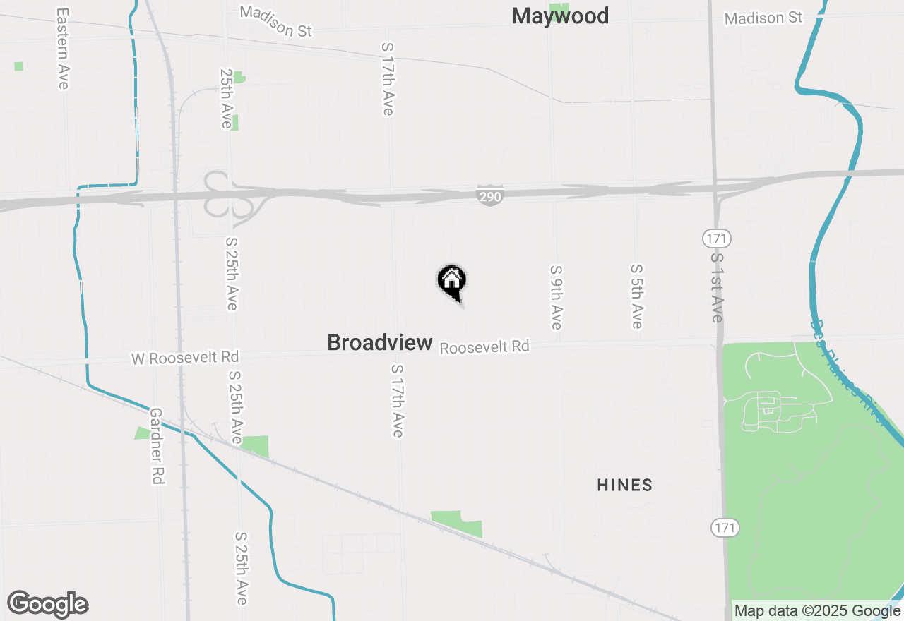 Map of 2100 S 14th Avenue, Broadview, IL 60155