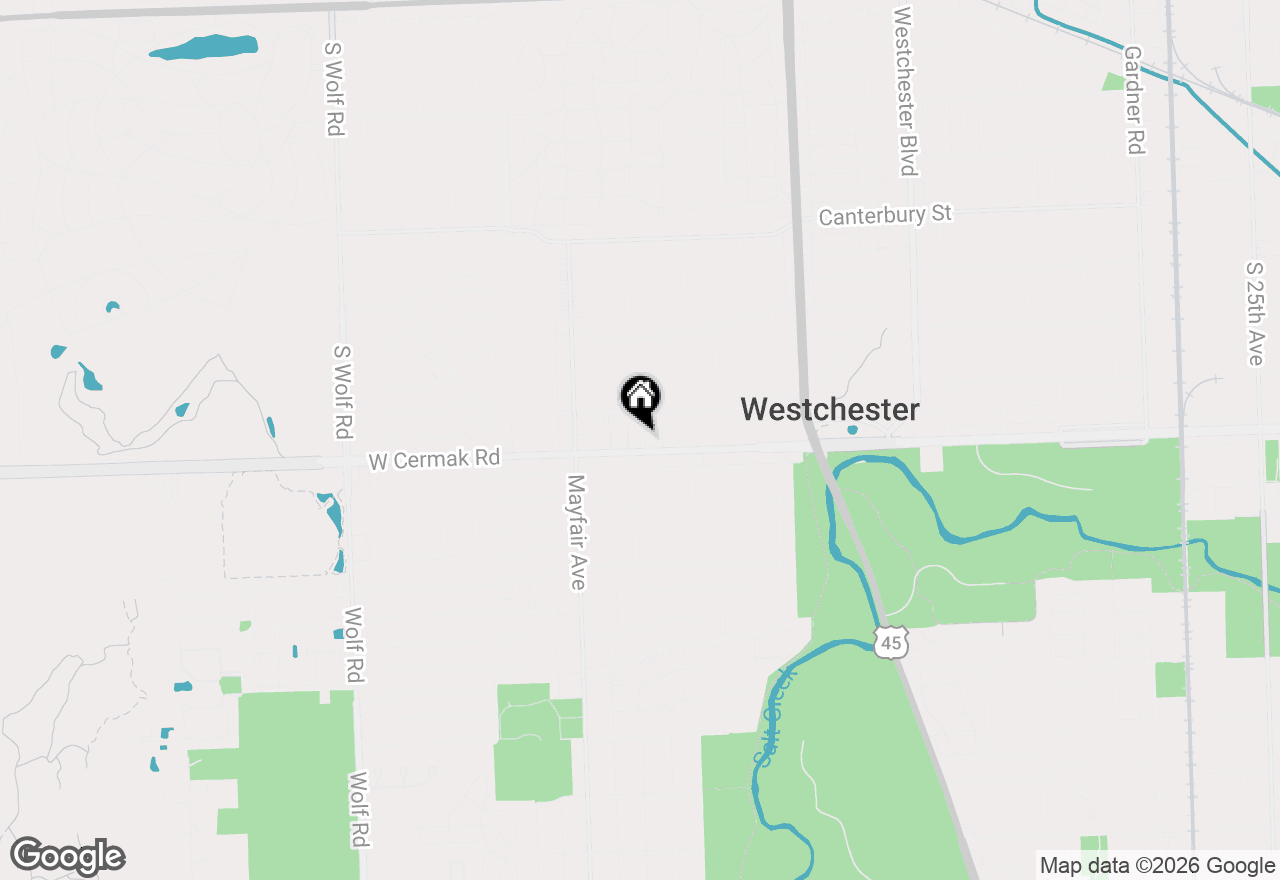 Map of 10650 W Cermak Road #2E, Westchester, IL 60154