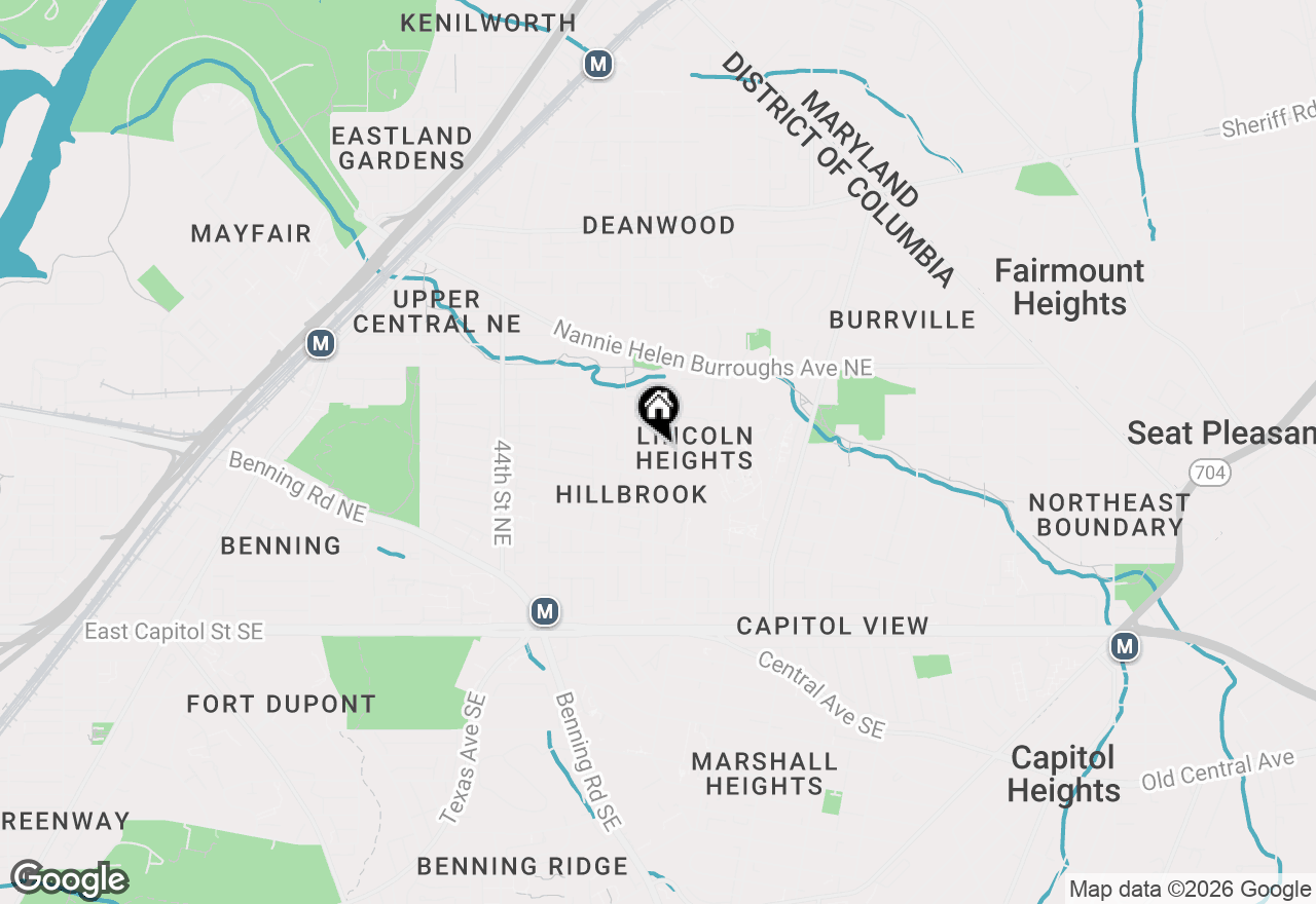 Map of 503 49th Street Ne, Washington, DC 20019