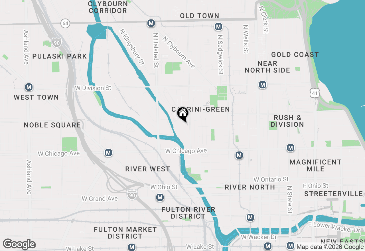 Map of 929 N Kingsbury Street, Chicago, IL 60610