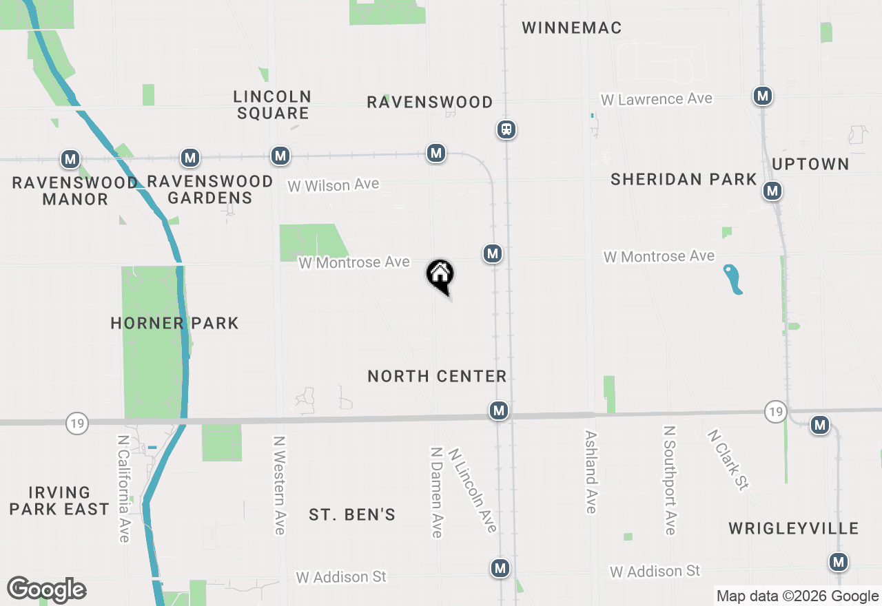 Map of 1967 W Cullom Avenue #3, Chicago, IL 60613