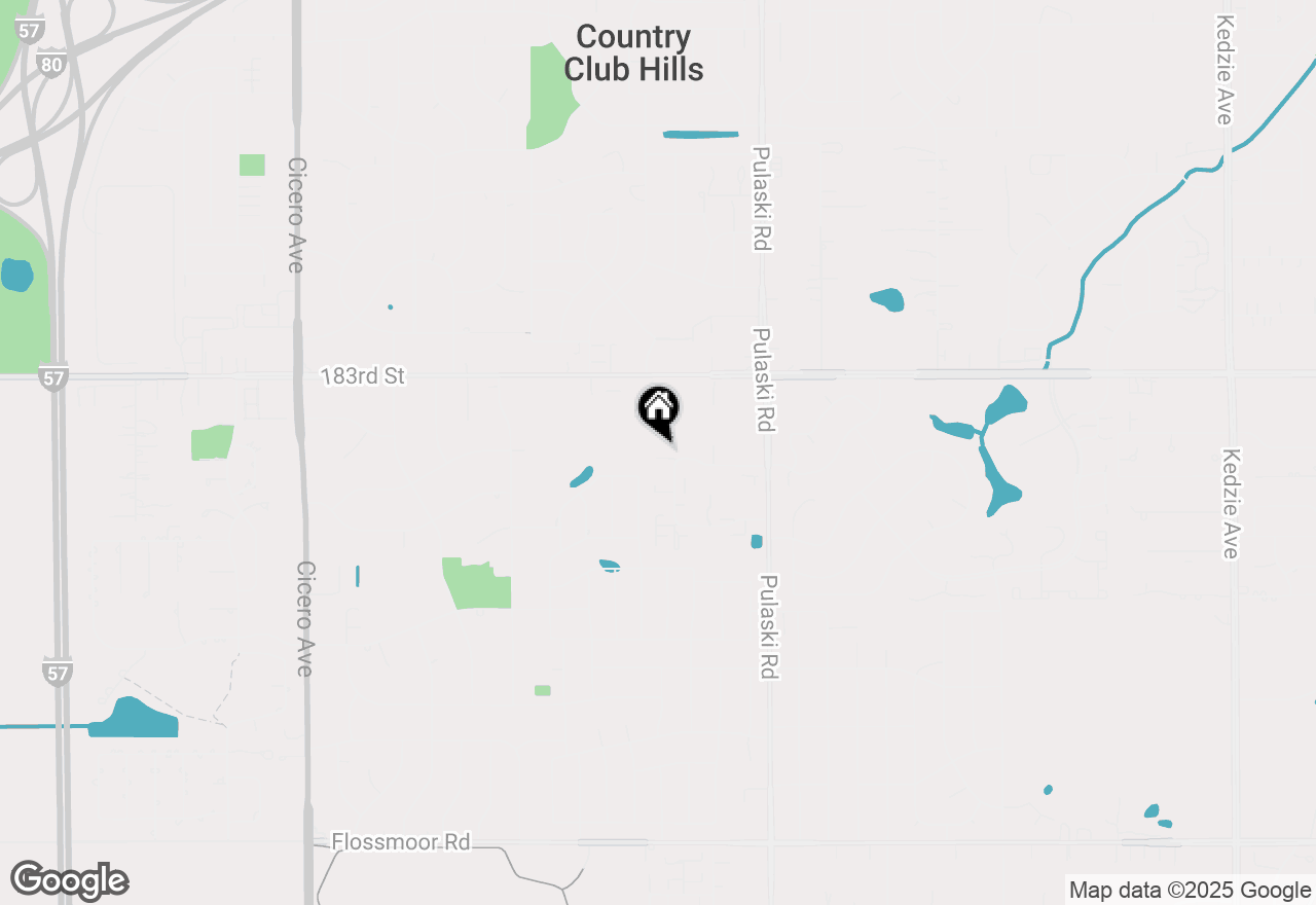 Map of 2226 Windsor Lane, Country Club Hills, IL 60478