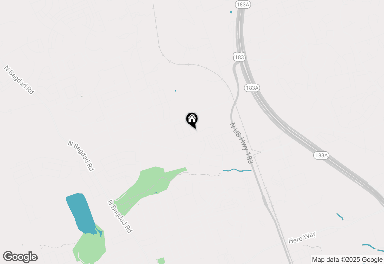 Map of 1512 Hope Ranch Rd, Leander, TX 78641