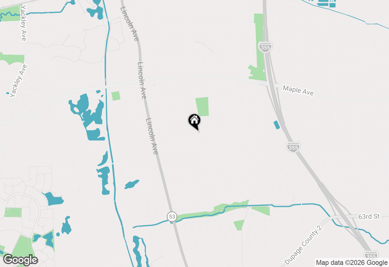Map of 808 South Road, Lisle, IL 60532