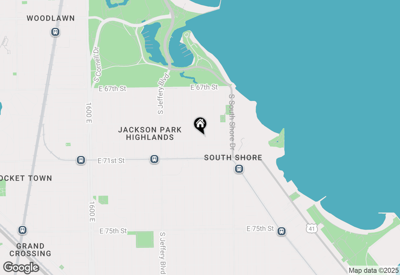 Map of 2212 E 70th Street #3A, Chicago, IL 60649