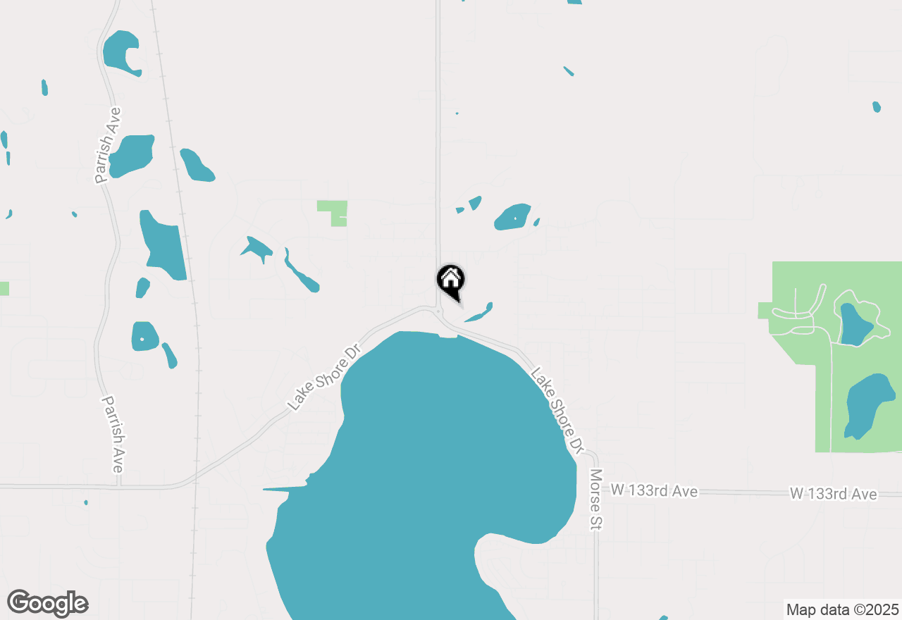 Map of 7936 Lake Shore Drive, Cedar Lake, IN 46303