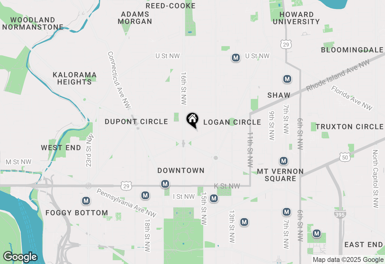 Map of 1520 O Street Nw #205, Washington, DC 20005