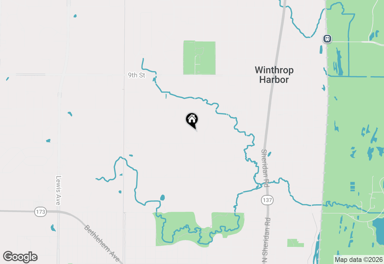 Map of 1206 Monroe Avenue, Winthrop Harbor, IL 60096
