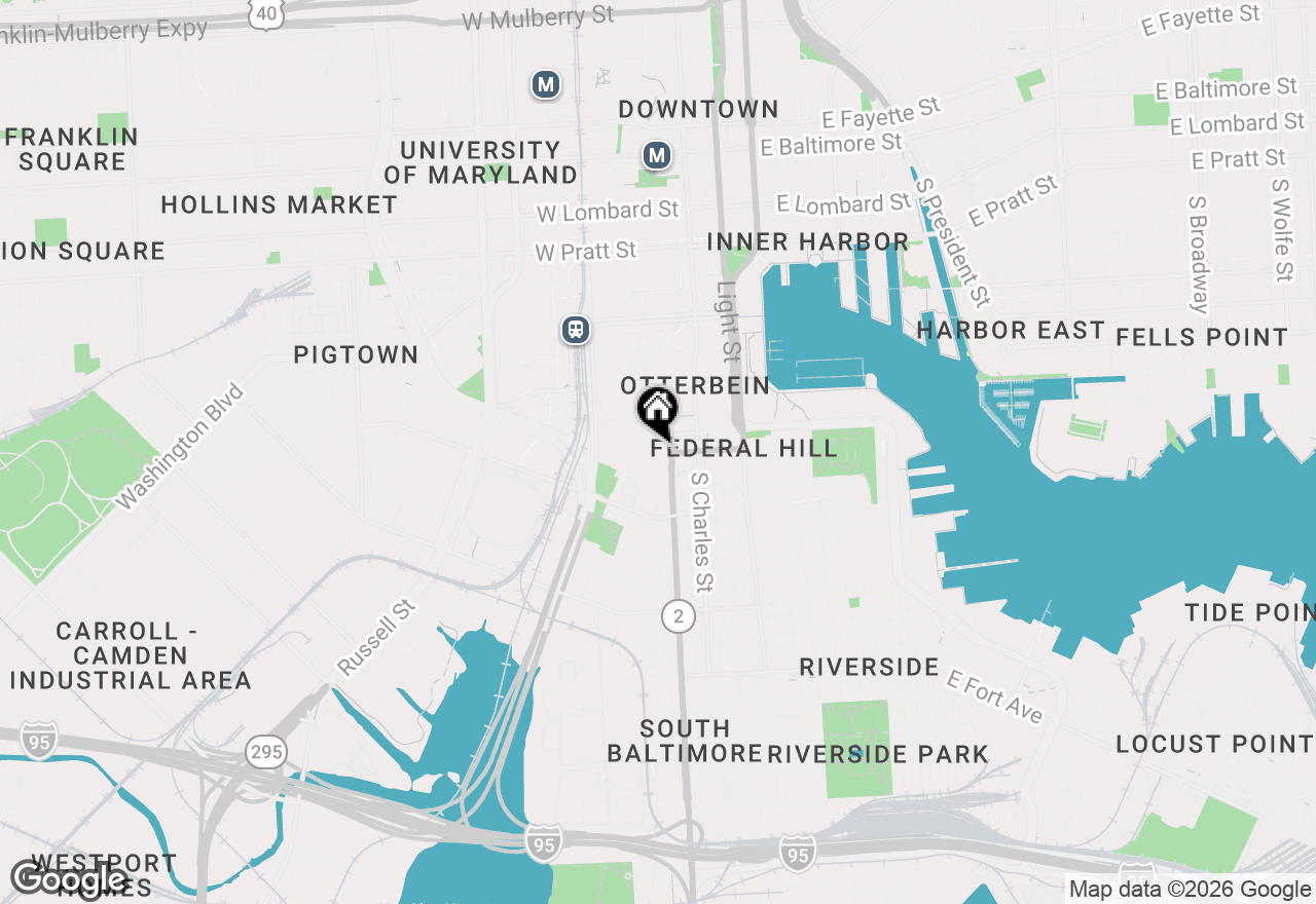 Map of 109 W Montgomery Street, Baltimore, MD 21230