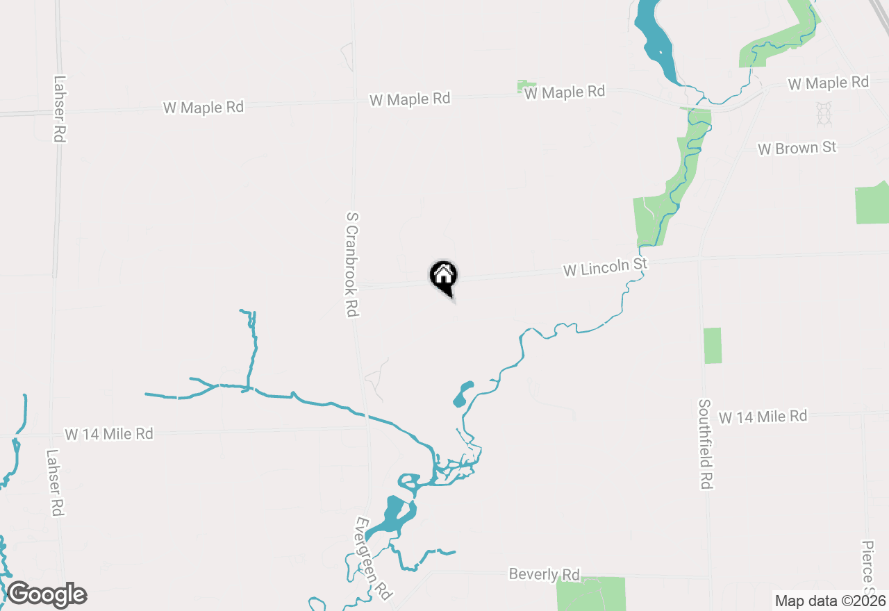 Map of 2175 Fairway Drive, Birmingham, MI 48009