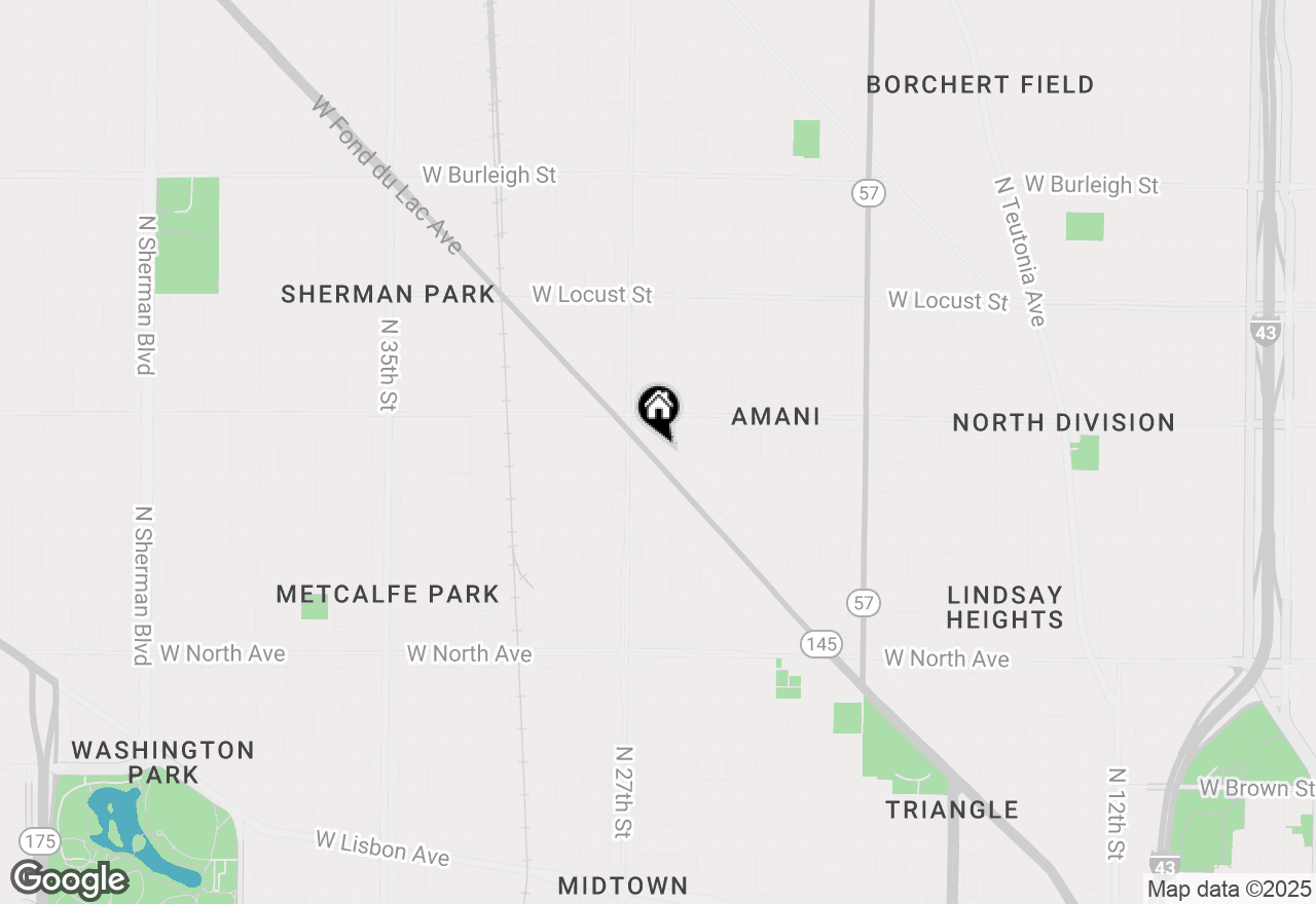 Map of 2600 W Fond Du Lac Ave #2604, Milwaukee, WI 53206