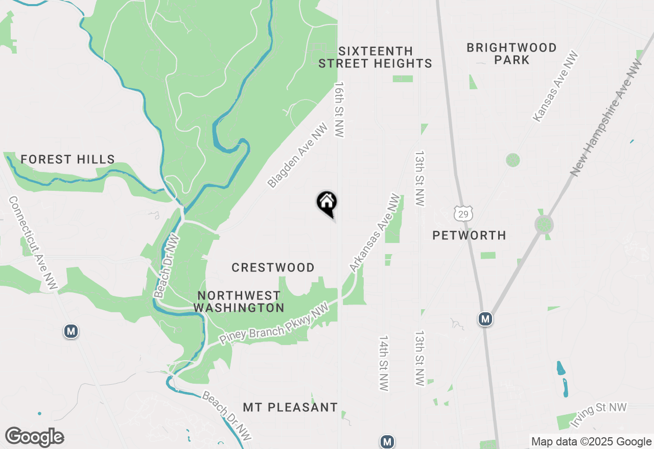 Map of 1605 Varnum Street Nw, Washington, DC 20011