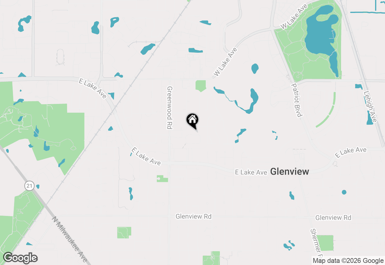 Map of 3136 Bellwood Lane, Glenview, IL 60026