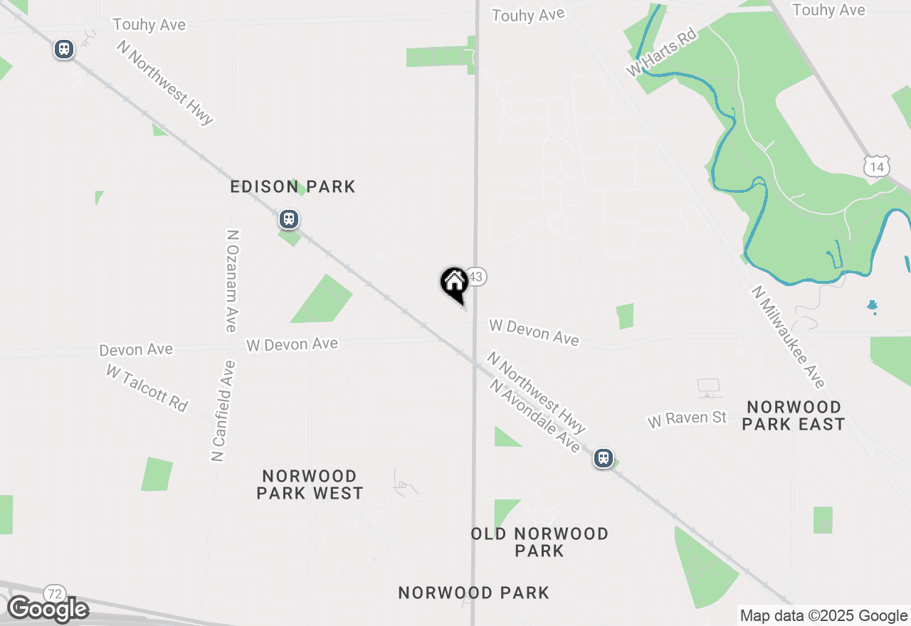 Map of 6453 N Northwest Highway #2C, Chicago, IL 60631