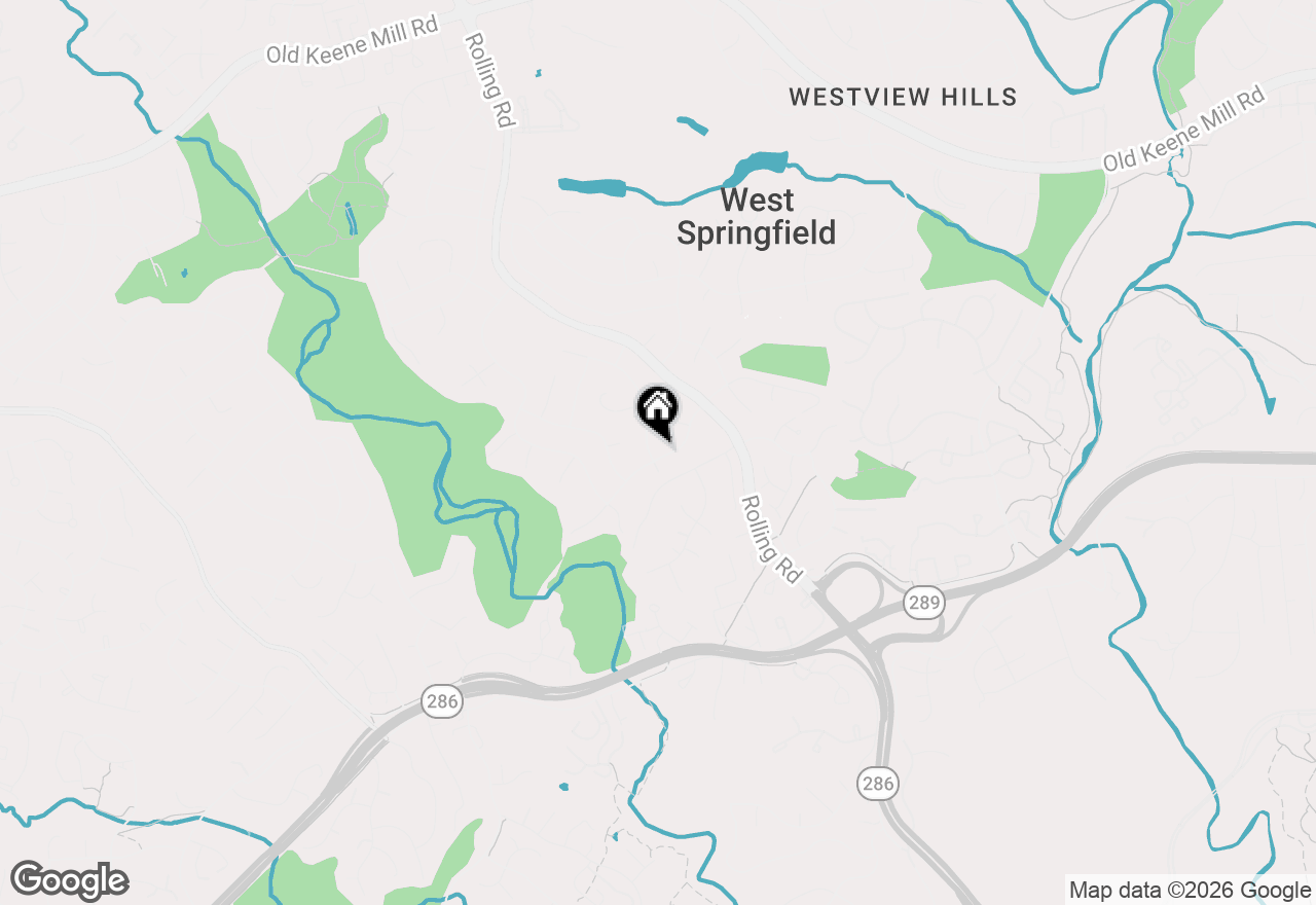 Map of 8120 Springfield Village Drive, Springfield, VA 22152