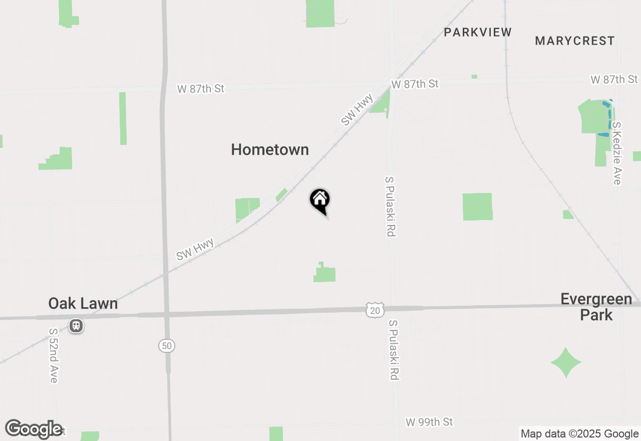 Map of 9140 S Keeler Avenue, Oak Lawn, IL 60453