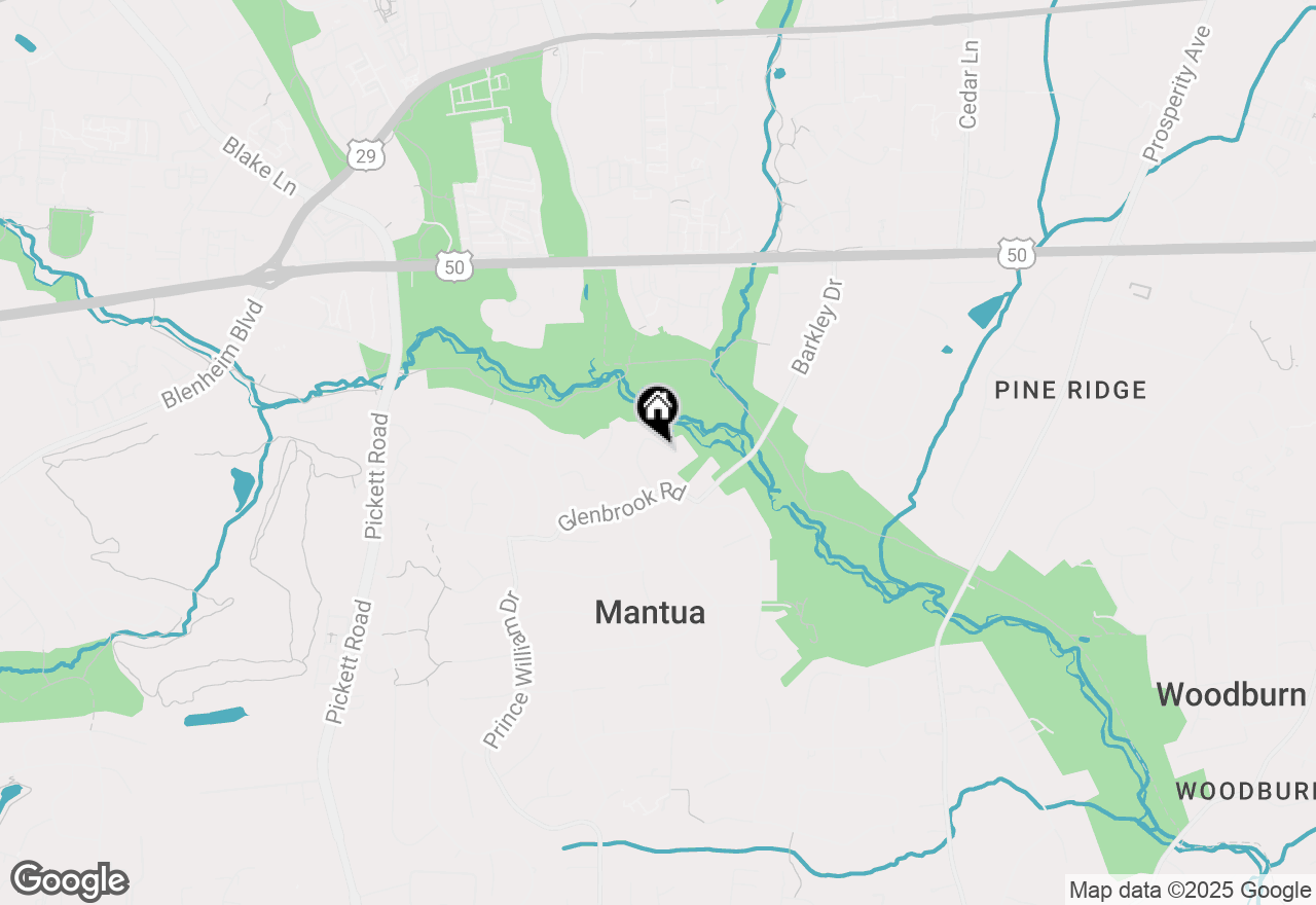 Map of 3309 Parkside Terrace, Fairfax, VA 22031
