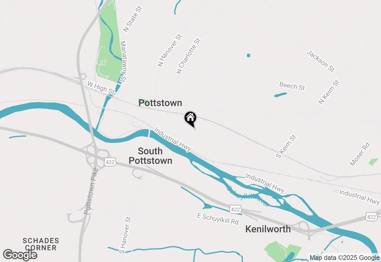 Map of 379 Cherry Street, Pottstown, PA 19464
