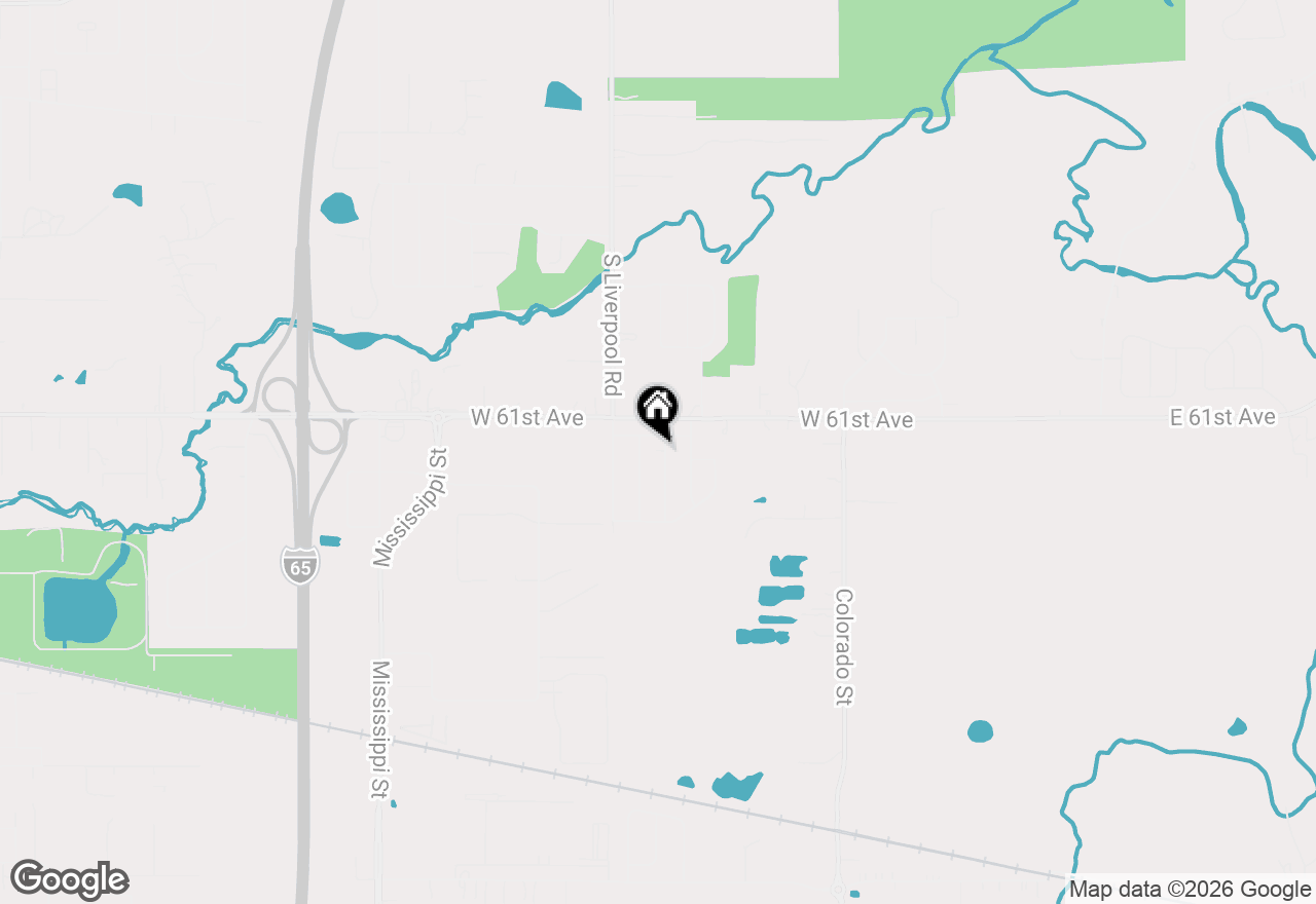 Map of 6130 California Street, Hobart, IN 46342