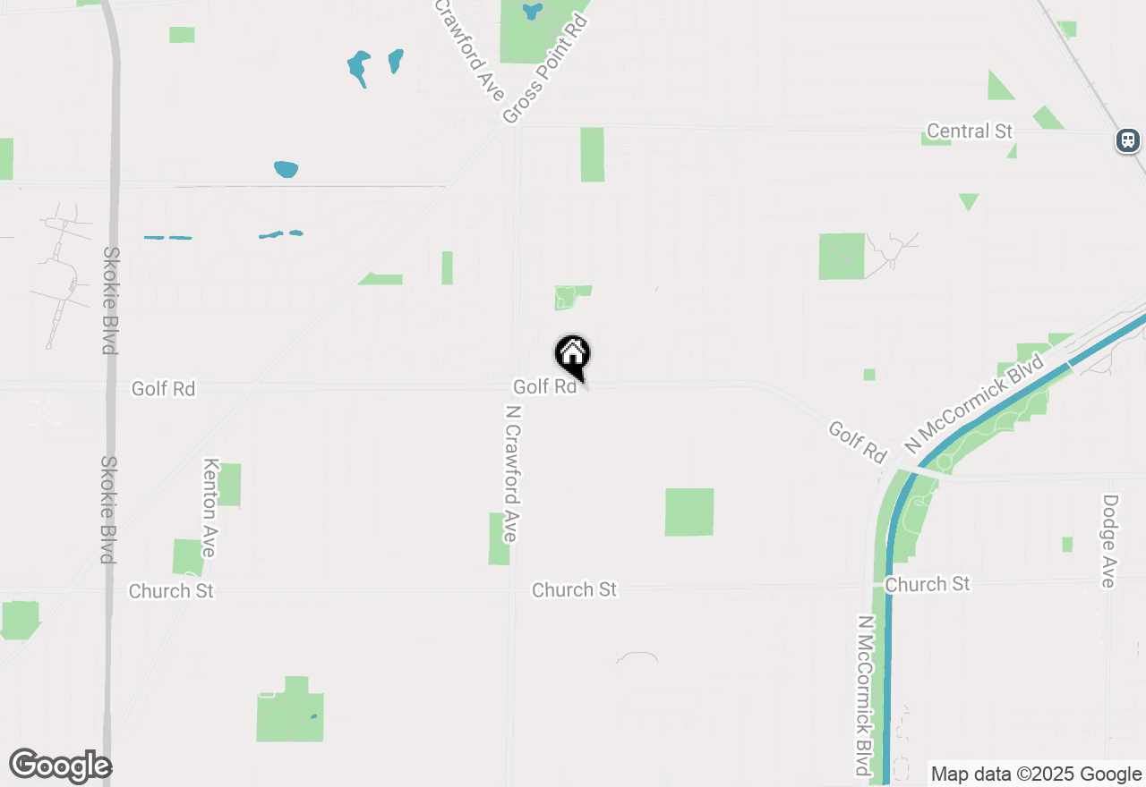 Map of 3853 Golf Road, Evanston, IL 60203