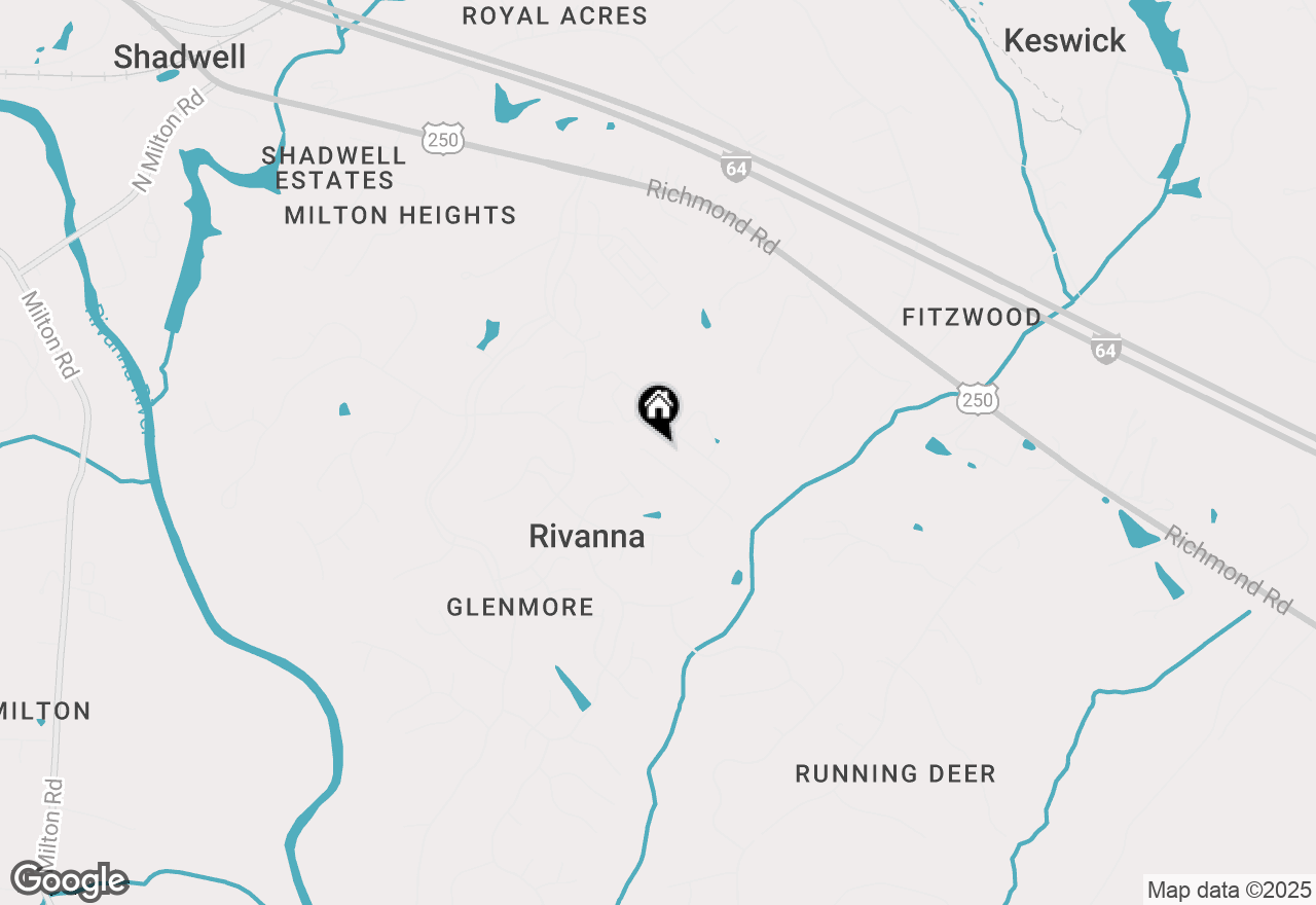 Map of 2413 Pendower Ln, Keswick, VA 22947