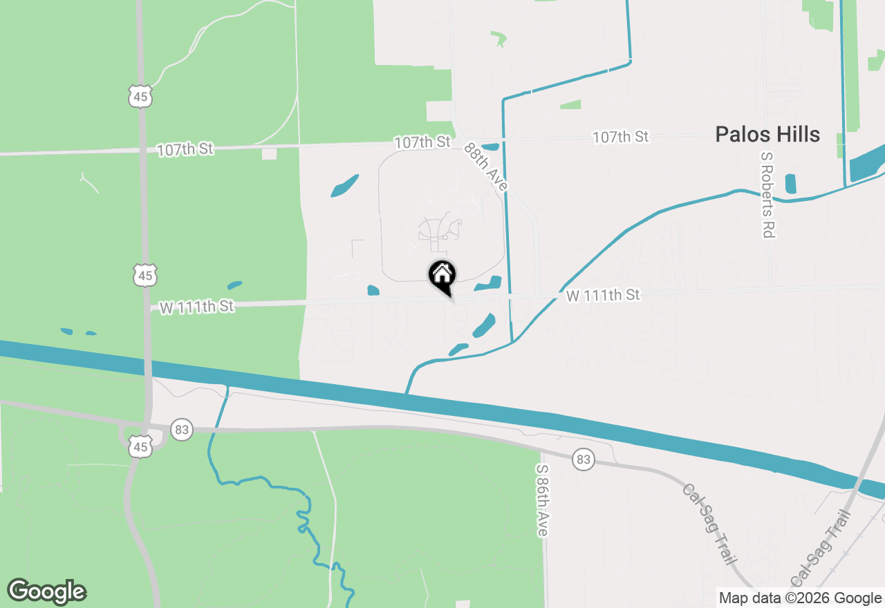Map of 8 Lucas Drive, Palos Hills, IL 60465
