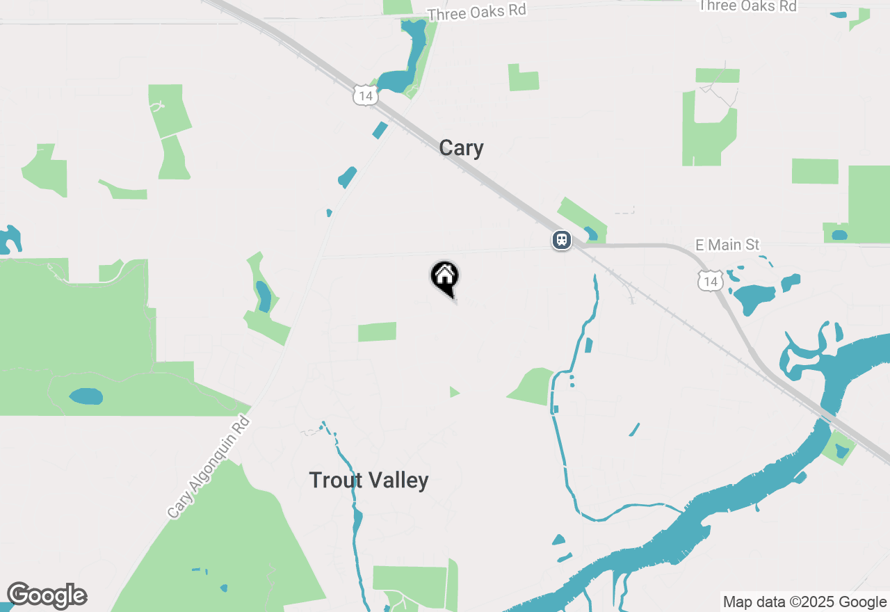 Map of 118 S Prairie Street, Cary, IL 60013