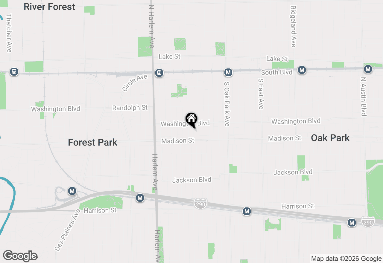 Map of 420 Home Avenue #309N, Oak Park, IL 60302