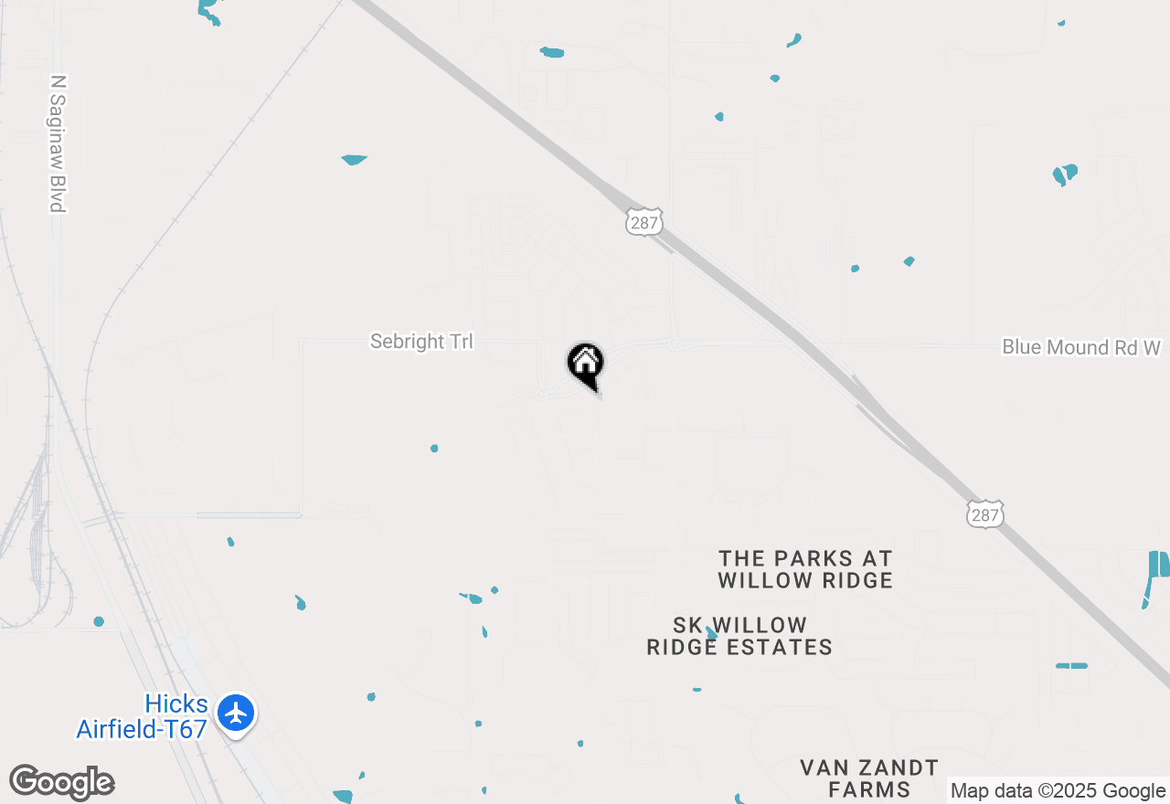 Map of 1708 Bellinger Drive, Fort Worth, TX 76052