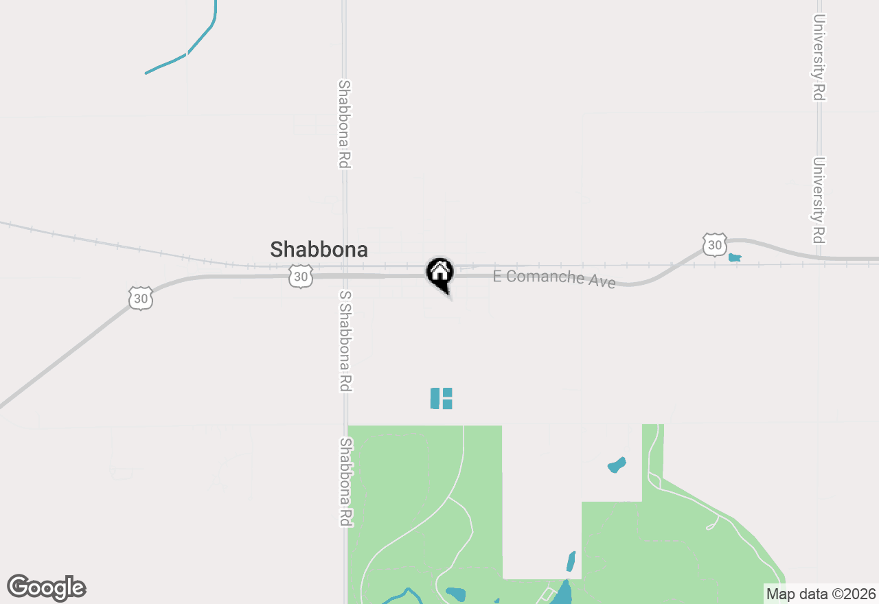 Map of 109 E Cherokee Avenue, Shabbona, IL 60550