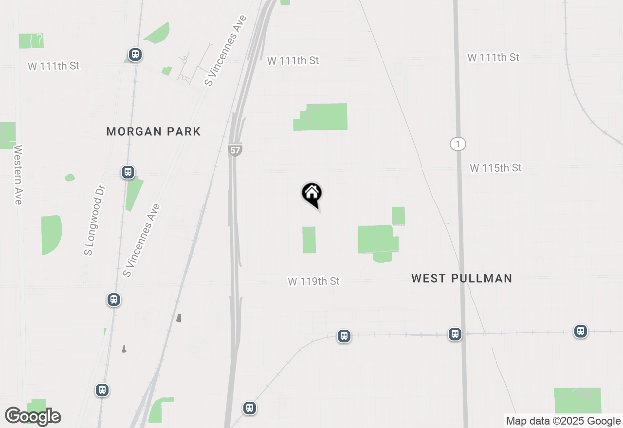 Map of 11635 S Ada Street, Chicago, IL 60643