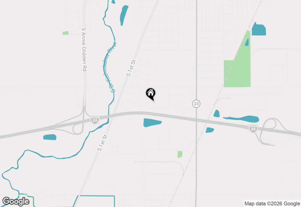 Map of 214 Concord Drive, Dekalb, IL 60115