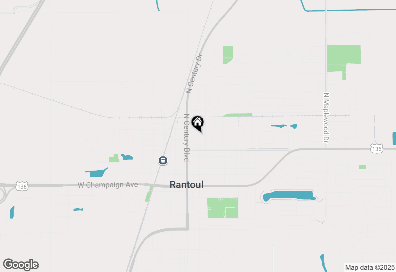 Map of 327 E Belle Avenue, Rantoul, IL 61866