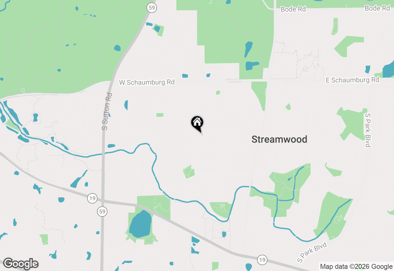 Map of 14 Harrison Lane, Streamwood, IL 60107