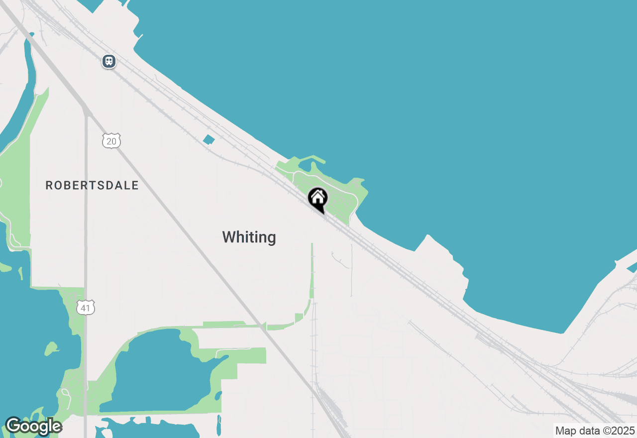 Map of 1653 Center Street, Whiting, IN 46394