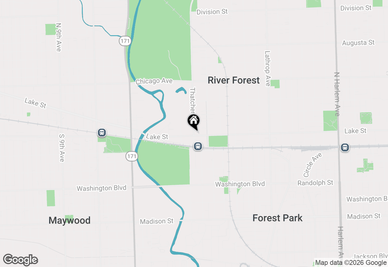 Map of 512 Thatcher Avenue, River Forest, IL 60305
