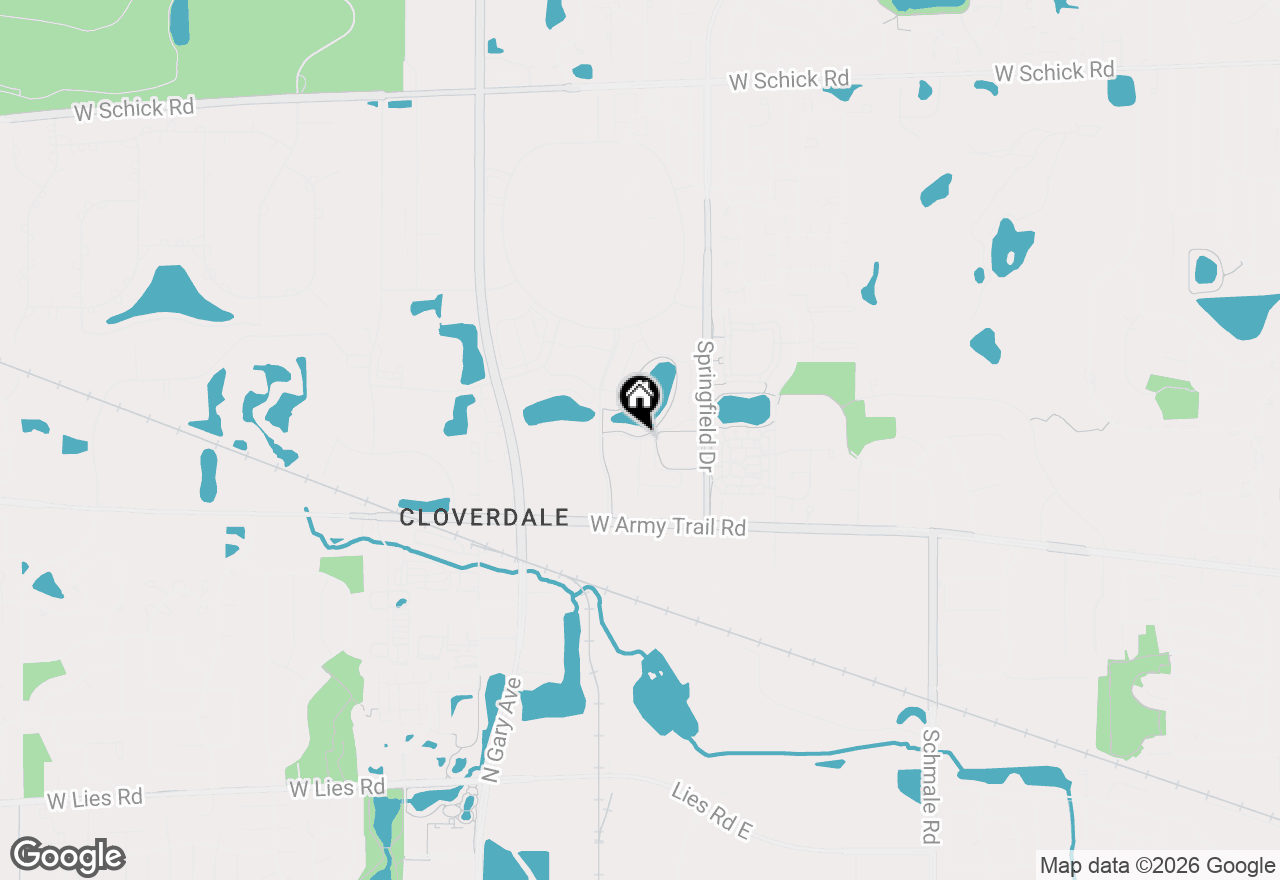 Map of 284 Stonington Drive #207, Bloomingdale, IL 60108