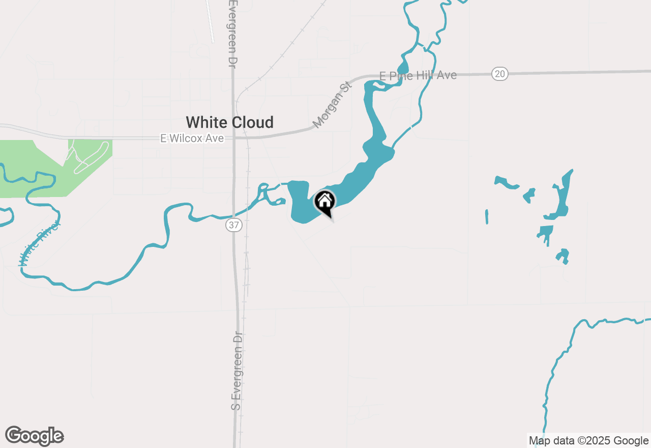 Map of 1515 E Beechwood Lane, White Cloud, MI 49349
