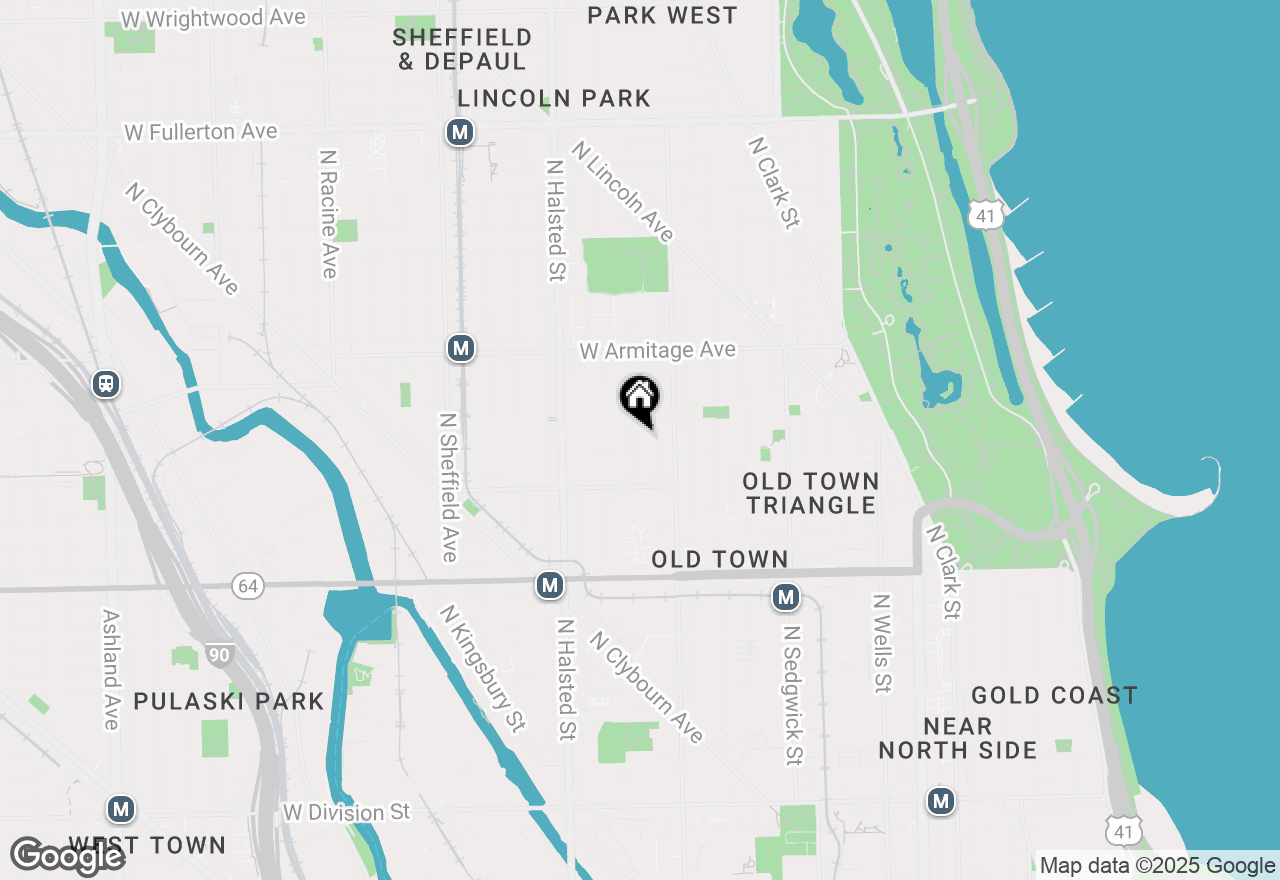 Map of 1852 N Howe Street, Chicago, IL 60614