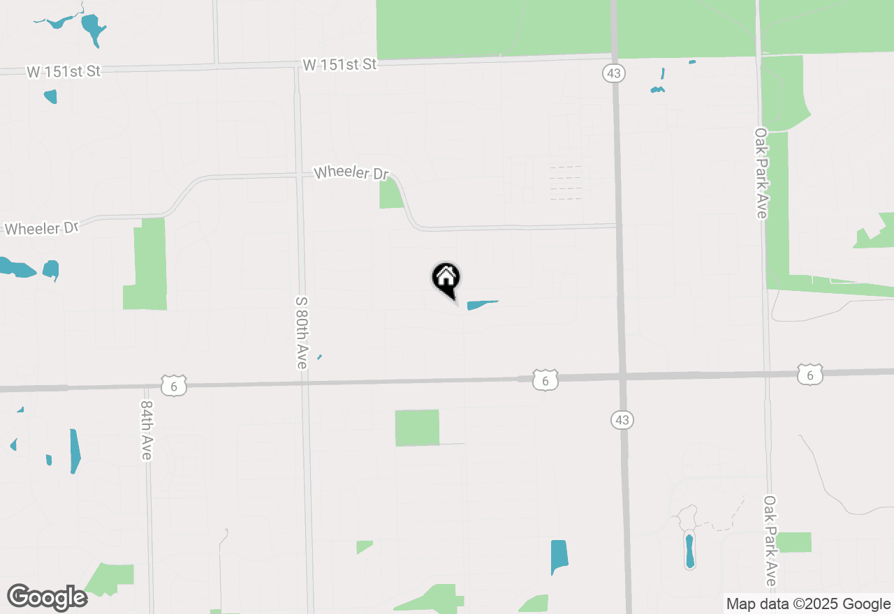 Map of 7618 W 157th Street, Orland Park, IL 60462