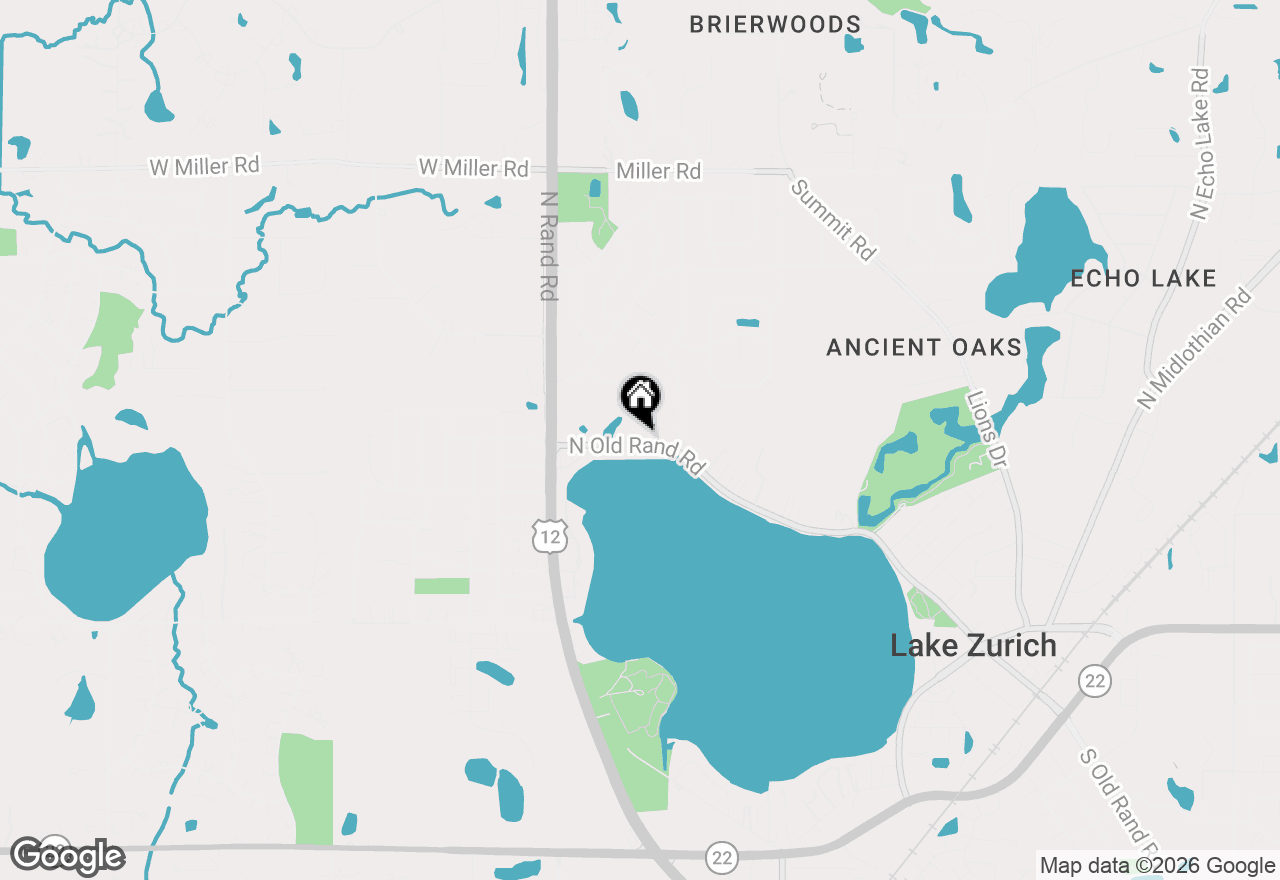 Map of 4 Lakebreeze Court, Lake Zurich, IL 60047