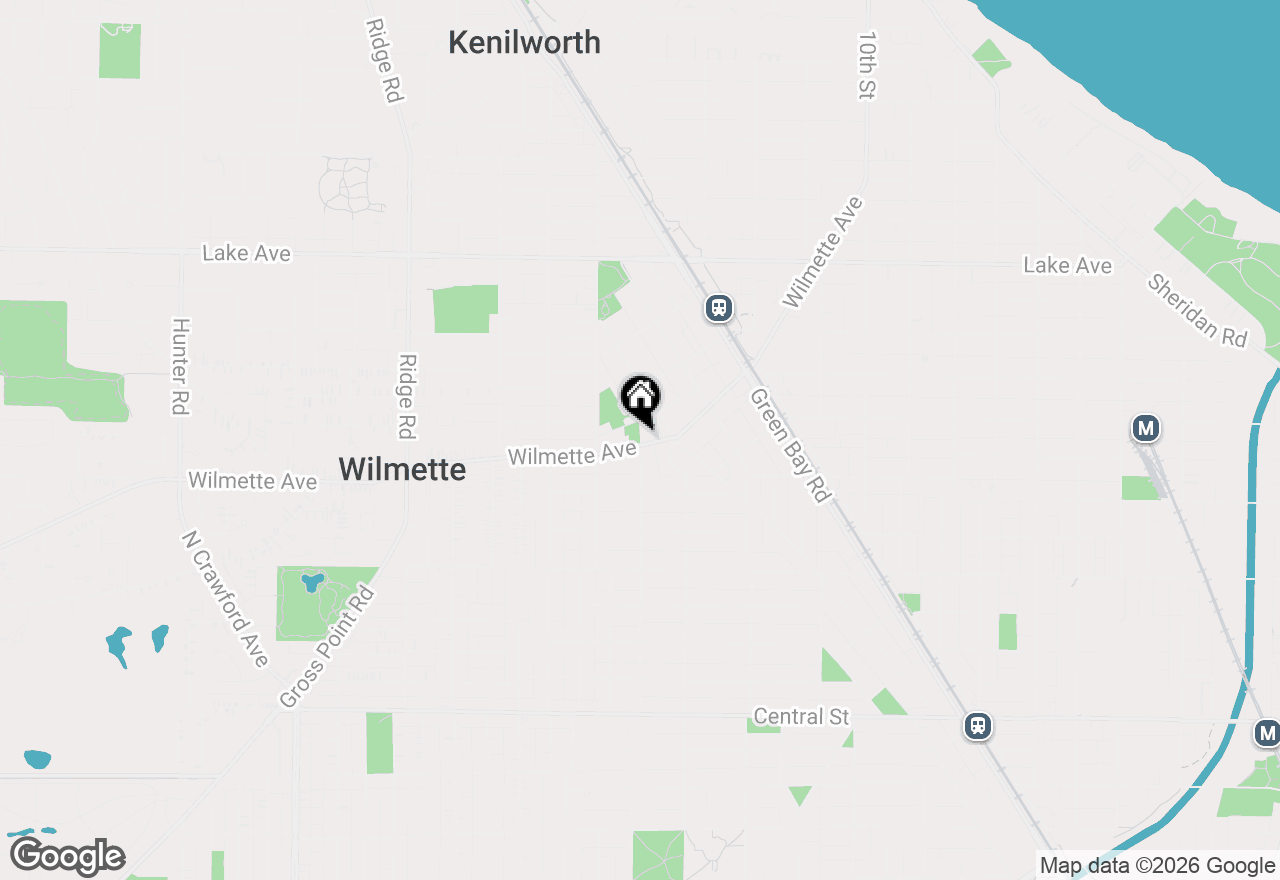 Map of 1428 Wilmette Avenue #1, Wilmette, IL 60091