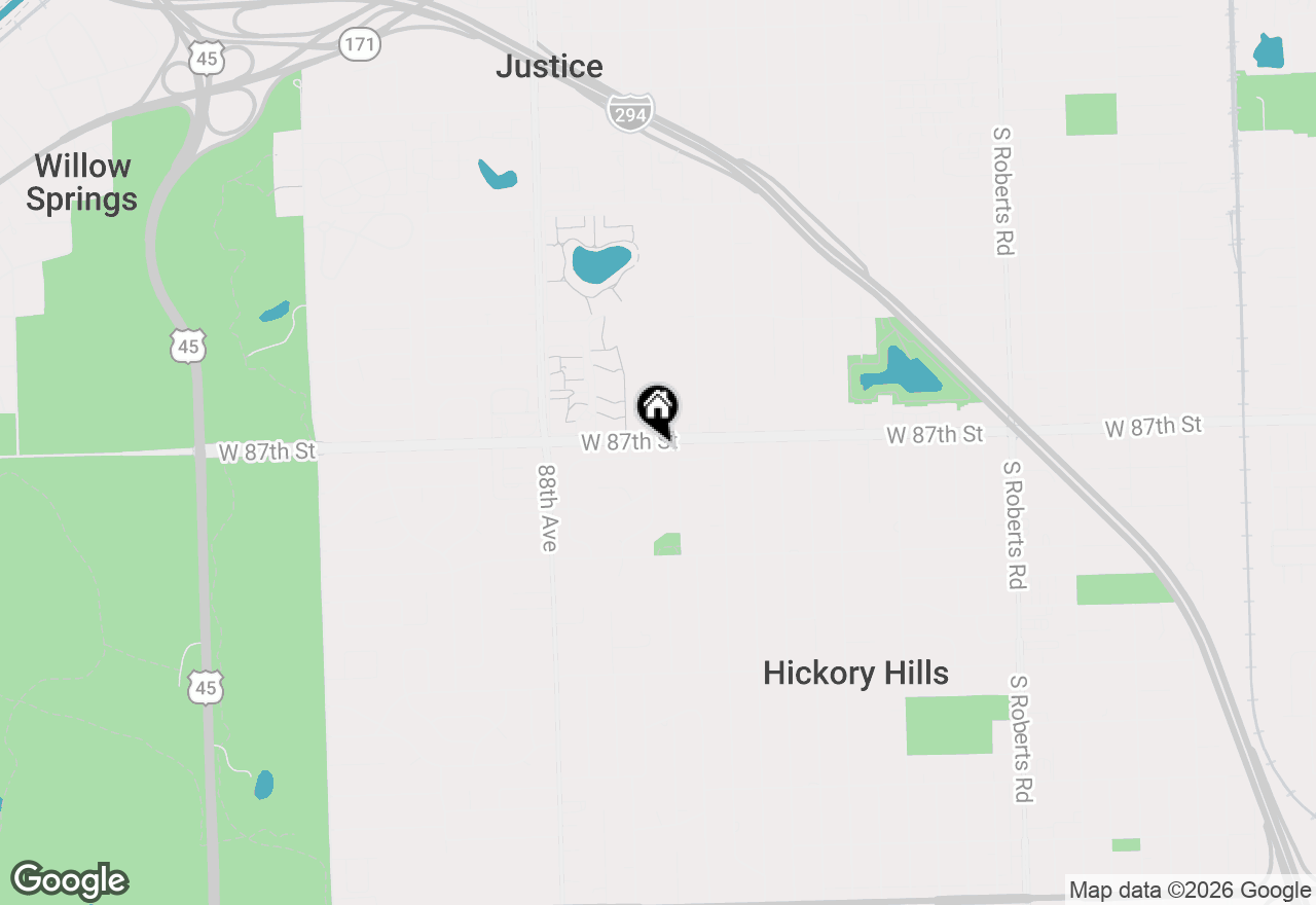 Map of 8610 Orchard Drive, Hickory Hills, IL 60457