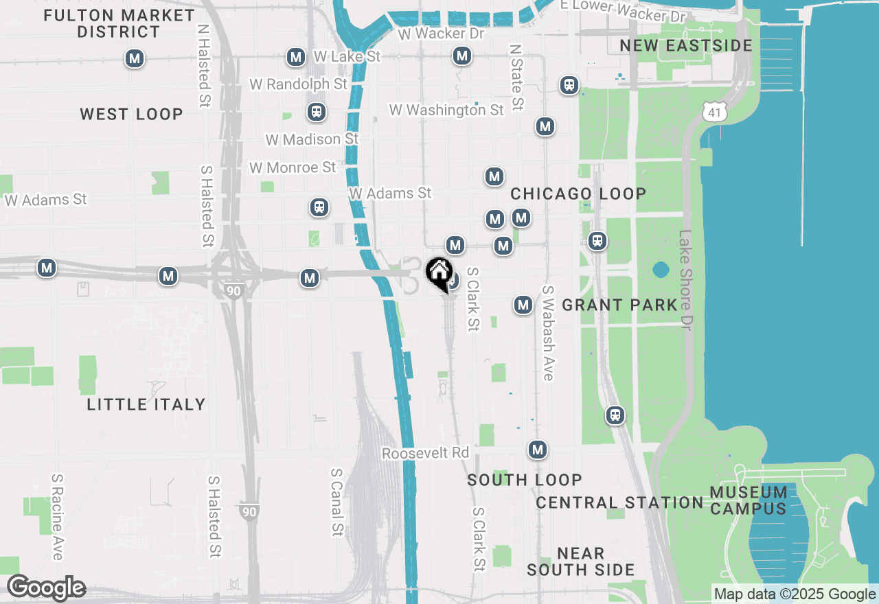 Map of 161 W Harrison Street #1203, Chicago, IL 60605