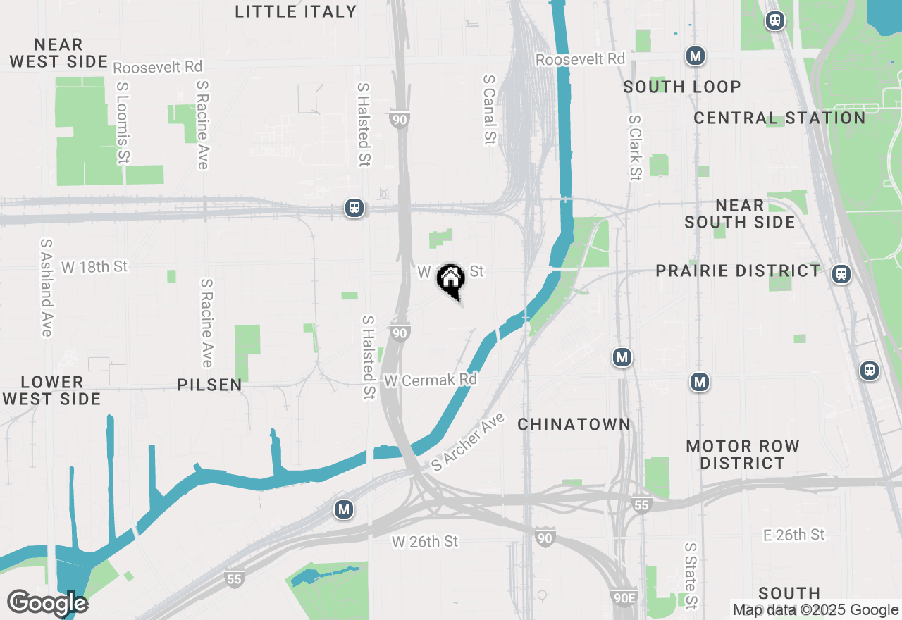 Map of 1931-33 S Jefferson Street, Chicago, IL 60616